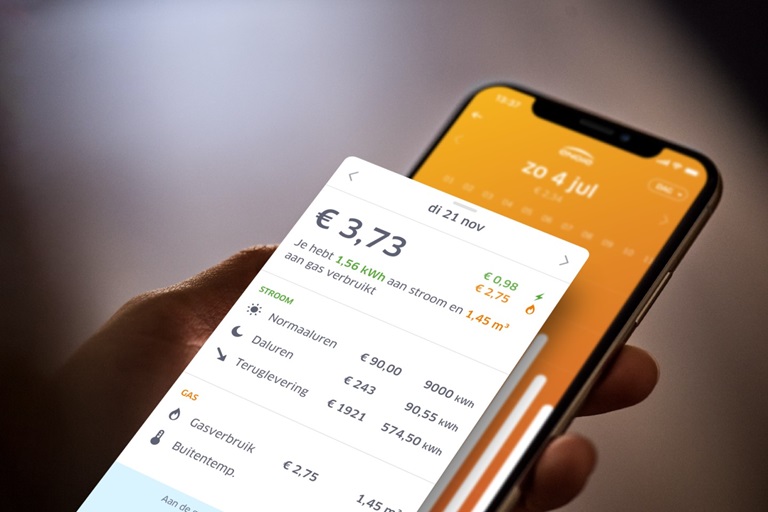 Energiekosten in de app
