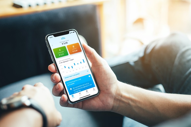 Inzicht in energie via de app