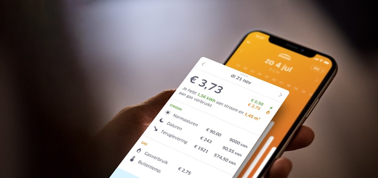 Energiekosten in de app