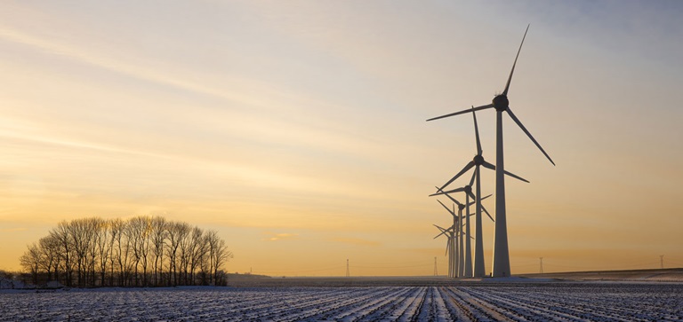Windmolens winter