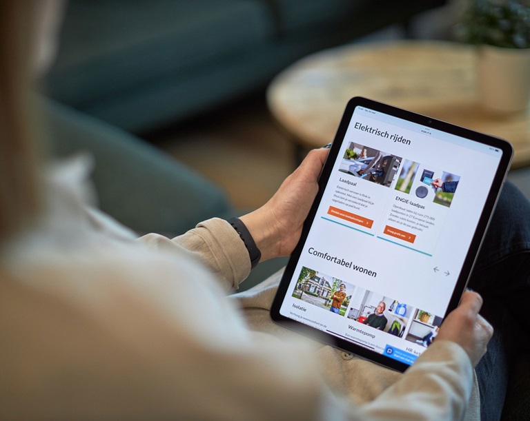 ENGIE app op iPad