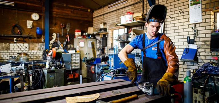 Werkbank ondernemer in de industrie