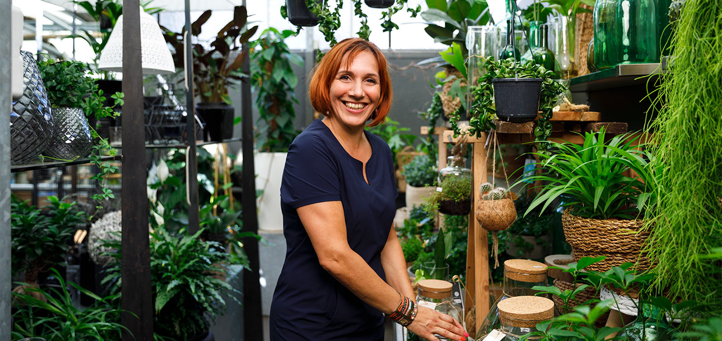 Ondernemer bloemenzaak