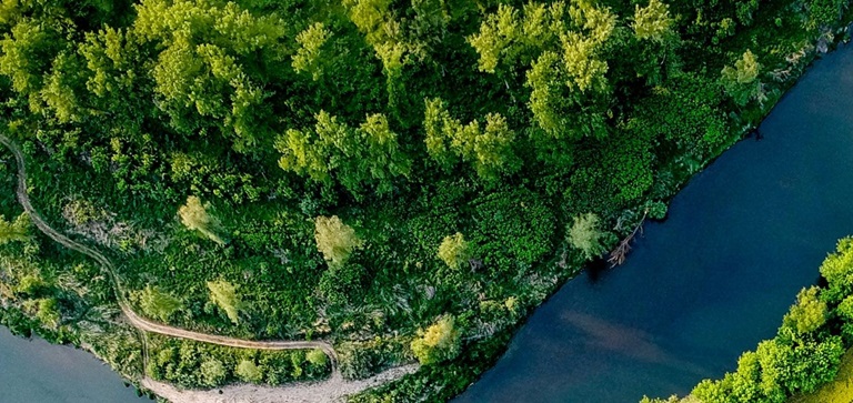 landschap rivier