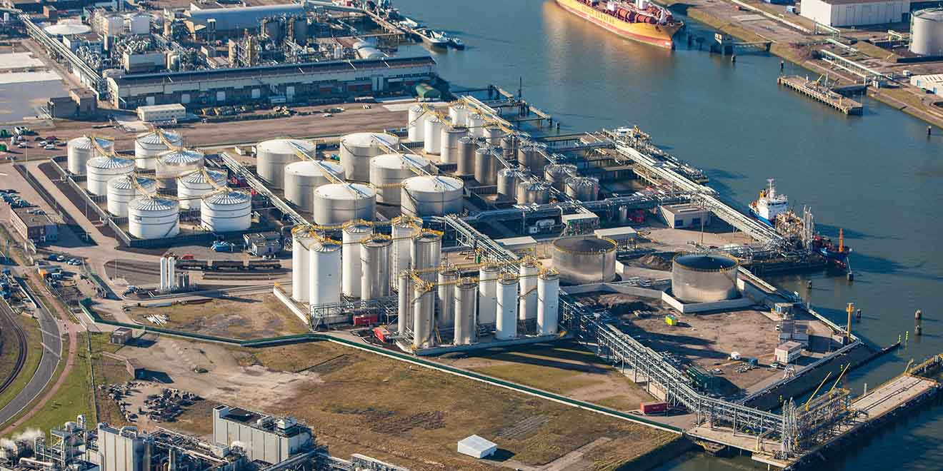 Rubis terminal Luchtfoto