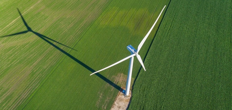 windmolen van boven