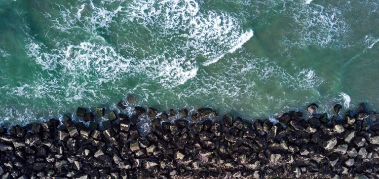 zeekust van boven