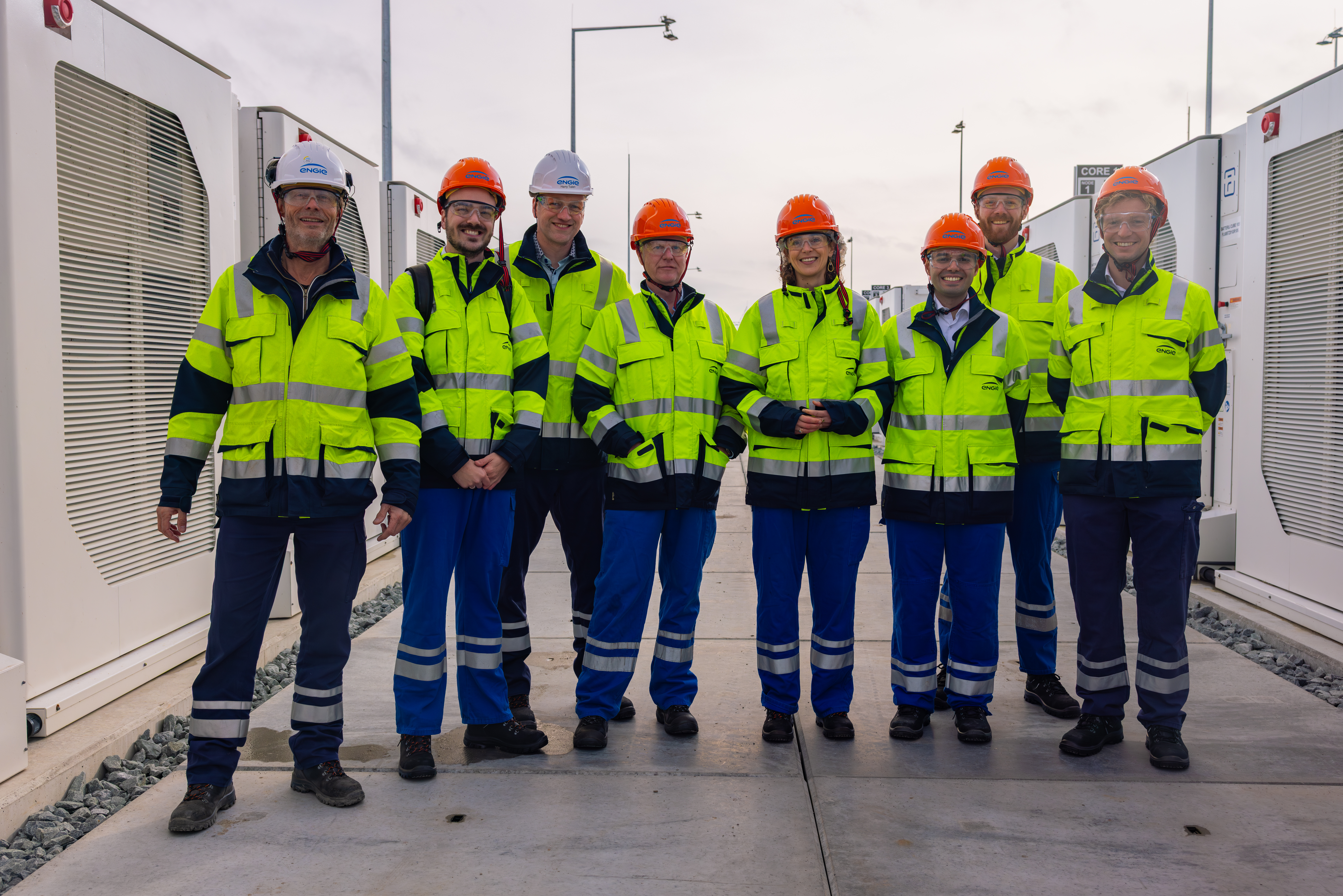 Bezoek minister Hermans Maxima-centrale batterijpark 
