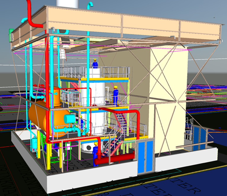 Impressie E-boiler Eemscentrale