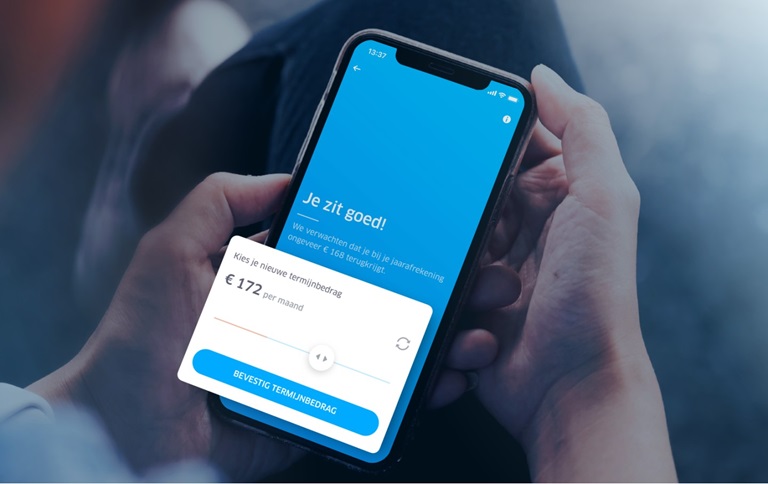 Check je termijnbedrag in de app