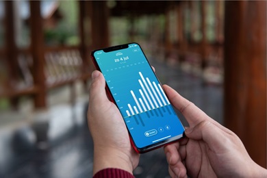 Energieverbruik in de app