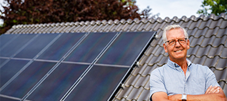 zonnepanelen thuis bewolkt