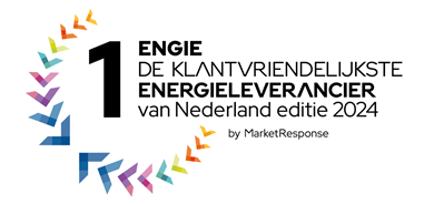 Logo van verkiezing Klantvriendelijkste energieleverancier 2024