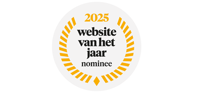 Logo van de verkiezing Website van het jaar 2025