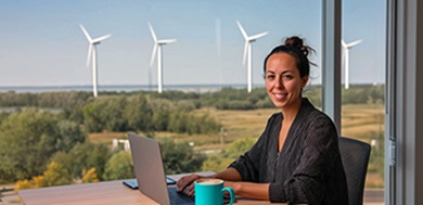 Vrouw_kantoor_windmolens