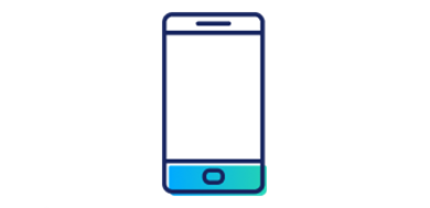 Icoon van een mobiele telefoon