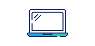 Icoon van een laptop