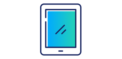 Icoon van een tablet