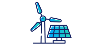 Illustratie van duurzame energiebronnen