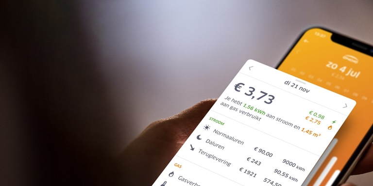 Energiekosten in de app