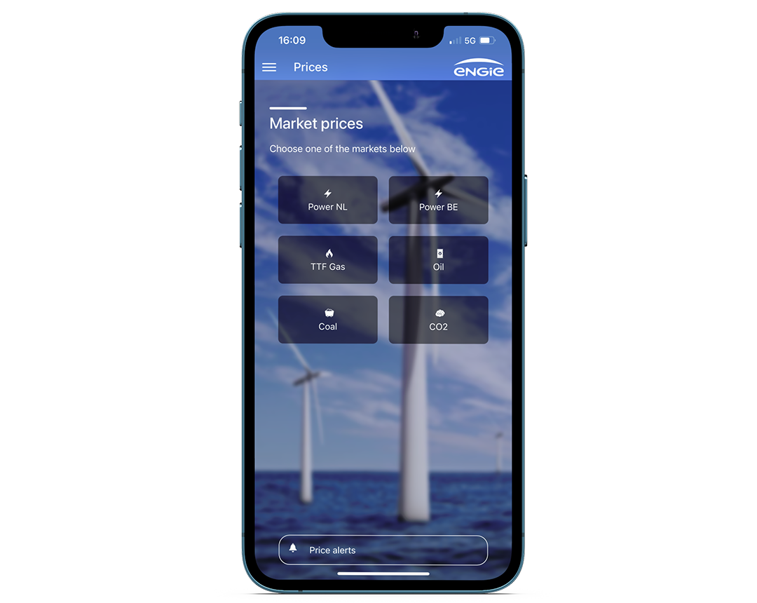 Alle belangrijke energiemarkten bij de hand in 1 app