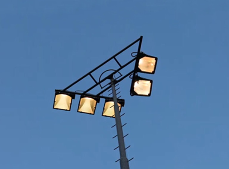 Veldverlichting in de schemering